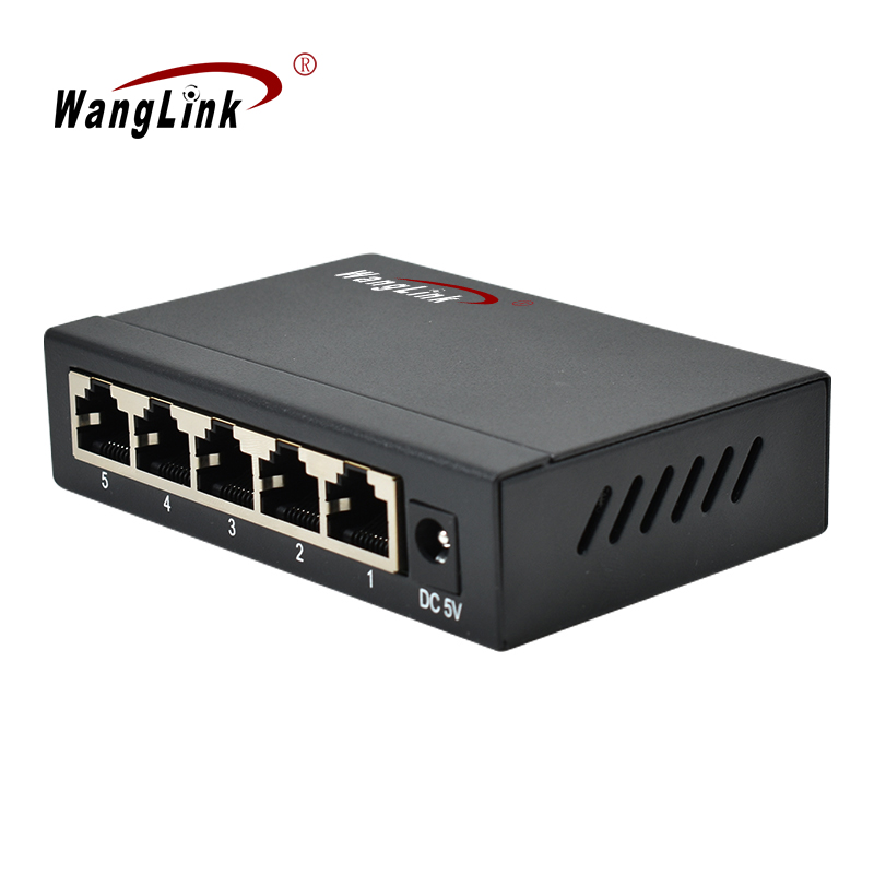 Product Gallery: Unmanaged 5 Port Ethernet Desktop Switch, 10/100Mbps Fast Ethernet, Auto MDI/MDIX, Compact Metal Housing for SMB and Home Office Networking (SF500) 2