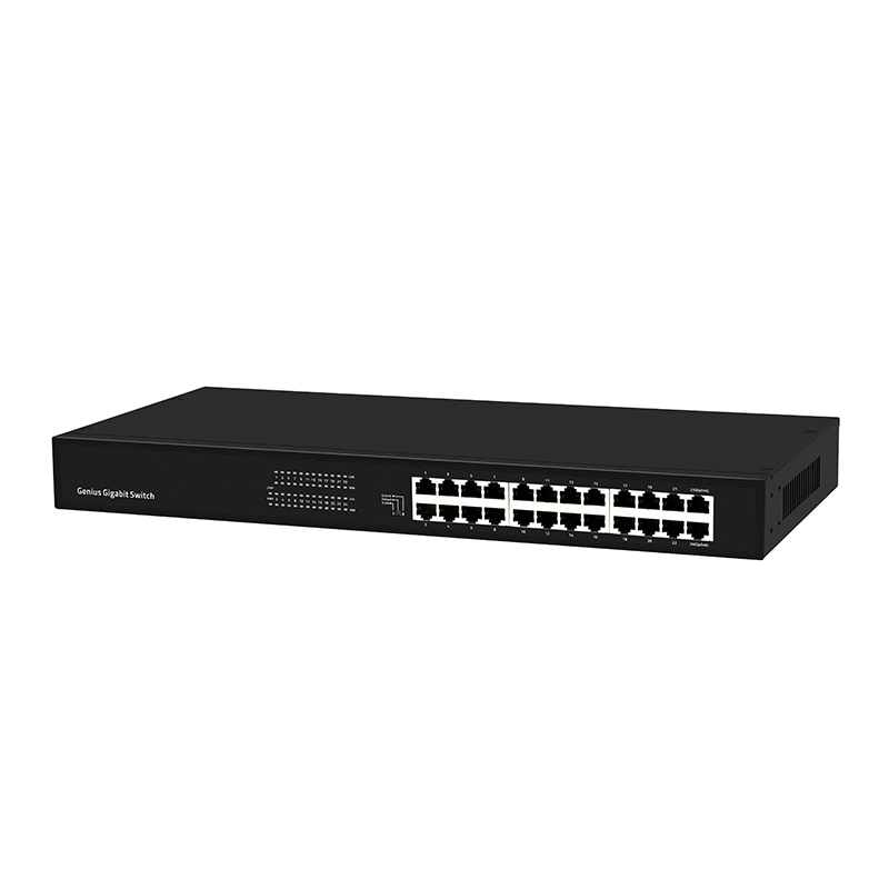 Product Gallery: Unmanaged 24-Port Gigabit Ethernet Switch, Rack Mount, Fanless Metal Design, VLAN Isolation & QoS, 48Gbps Switching Capacity 2