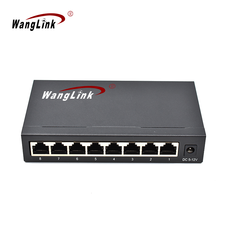 Product Gallery: Unmanaged 8-Port Gigabit Ethernet Switch, 10/100/1000Mbps, Metal Housing, Desktop/Wall Mount for SMB Network 2