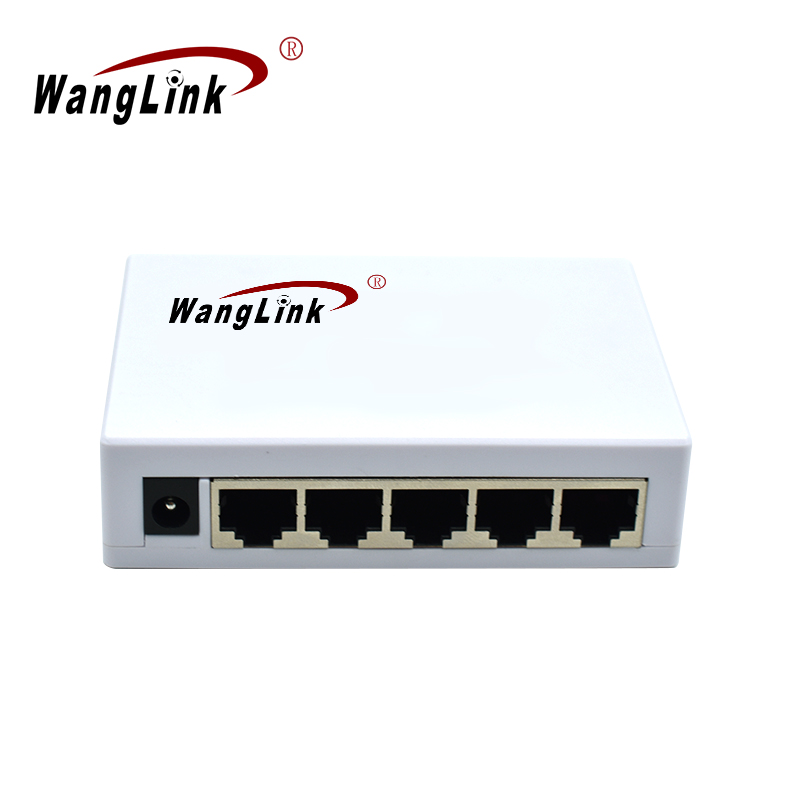 Product gallery: Unmanaged 5 Port Gigabit Ethernet Desktop Switch, 10/100/1000Mbps, Auto MDI/MDIX, 9K Jumbo Frame, Plug and Play, Wall Mount, Plastic Housing