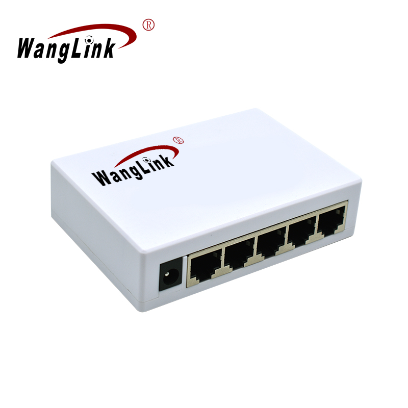 Product gallery: Unmanaged 5 Port Gigabit Ethernet Desktop Switch, 10/100/1000Mbps, Auto MDI/MDIX, 9K Jumbo Frame, Plug and Play, Wall Mount, Plastic Housing