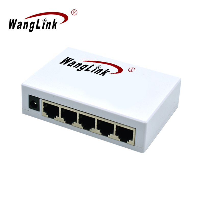 Product gallery: Unmanaged 5 Port Gigabit Ethernet Desktop Switch, 10/100/1000Mbps, Auto MDI/MDIX, 9K Jumbo Frame, Plug and Play, Wall Mount, Plastic Housing
