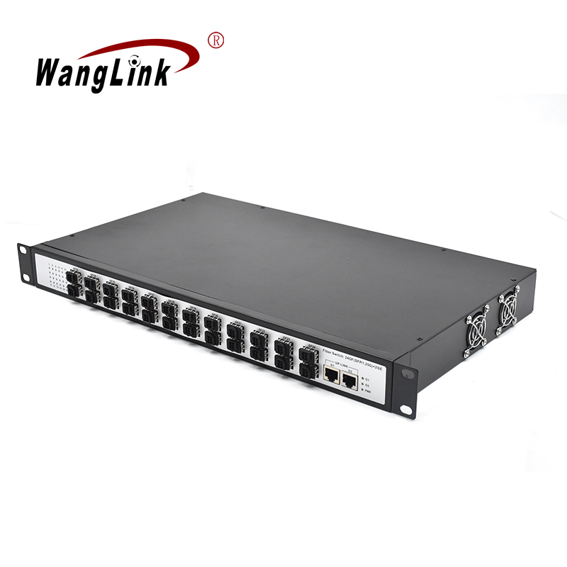 Product Gallery: Unmanaged 24 SFP Rack Mount Fiber Optic to Ethernet Switch, 2 Gigabit RJ45 Uplinks, 52Gbps Switching Capacity 3