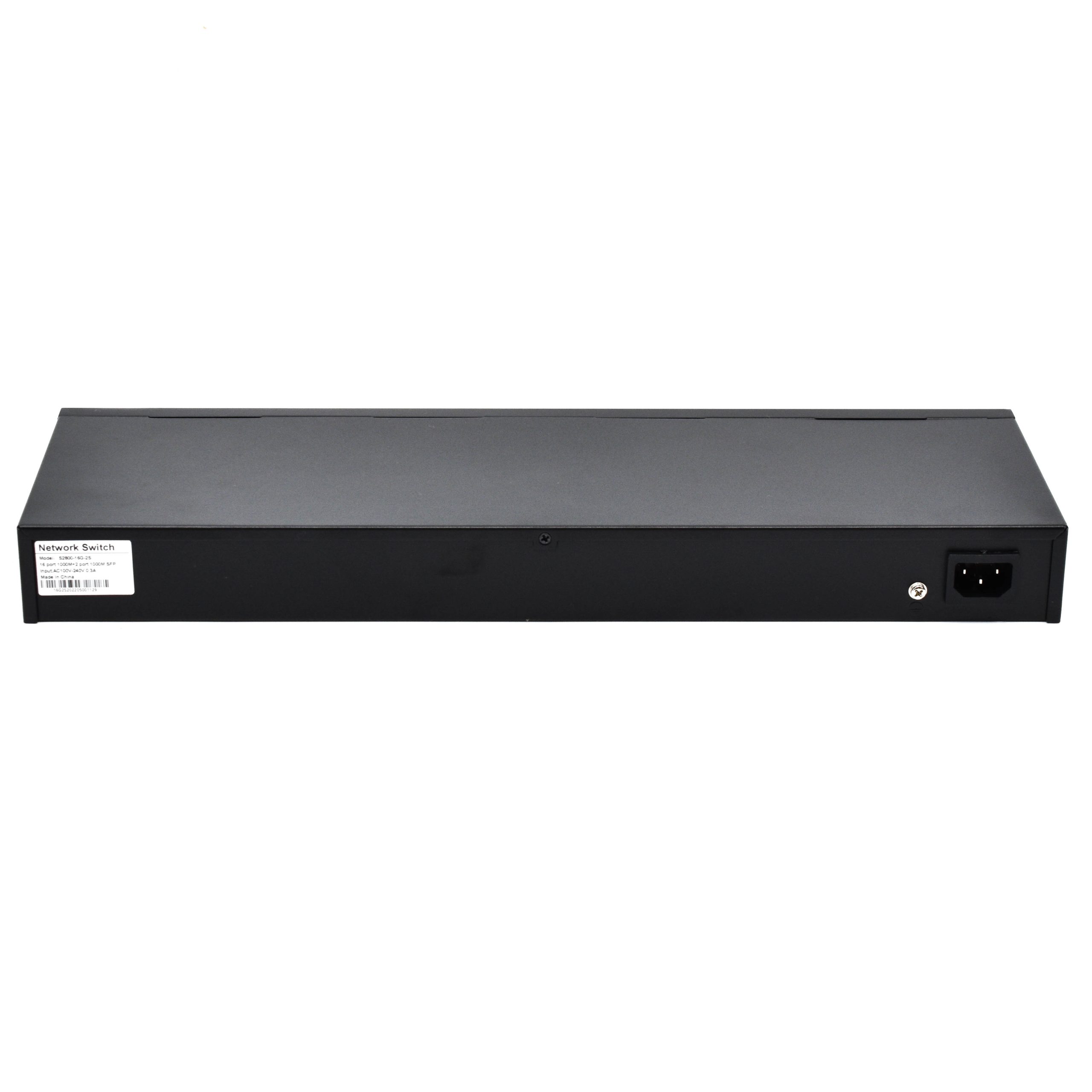 Product Gallery: 2 SFP Gigabit 16-Port Unmanaged Rack Mount Switch | 10/100/1000Mbps | Fanless Metal Housing | VLAN & Flow Control Modes 3