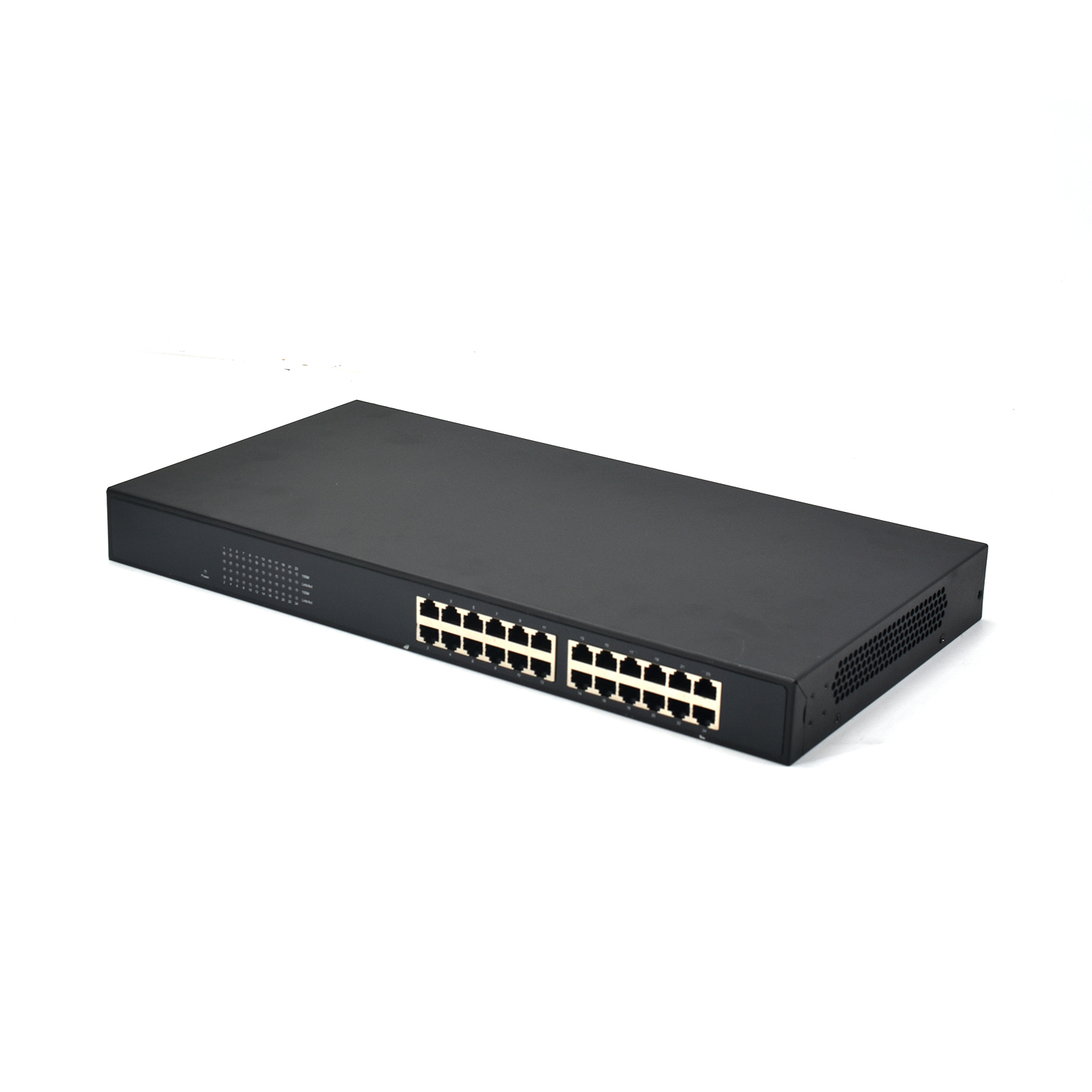 Product Gallery: Unmanaged 24 Port Rack Mount Fast Ethernet Switch, 10/100Mbps Auto-MDI/MDIX, Metal Case, Internal Power for SMB Network (SF2400-R) 2