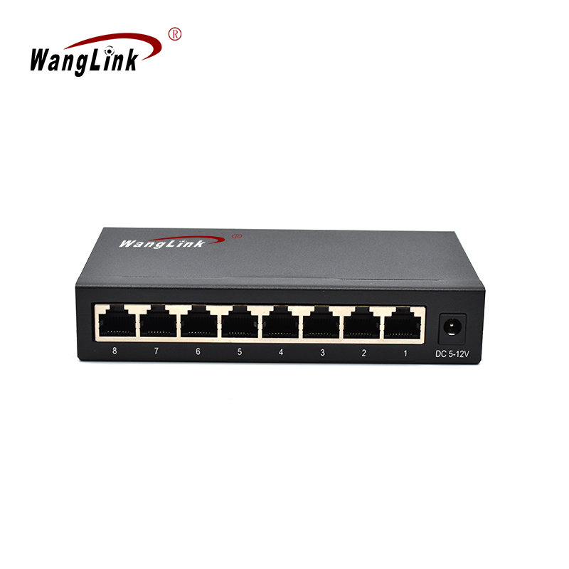 Product Gallery: 8 Port Unmanaged RJ45 Home Ethernet Switch, SF800 10/100Mbps Fast Ethernet, Durable Metal Case, Wall Mount for SMB and Home Office 2