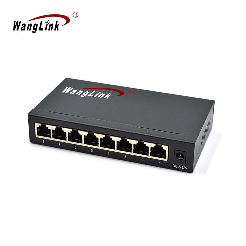 Product Gallery: Unmanaged 8-Port Gigabit Ethernet Switch, 10/100/1000Mbps, Metal Housing, Desktop/Wall Mount for SMB Network 3