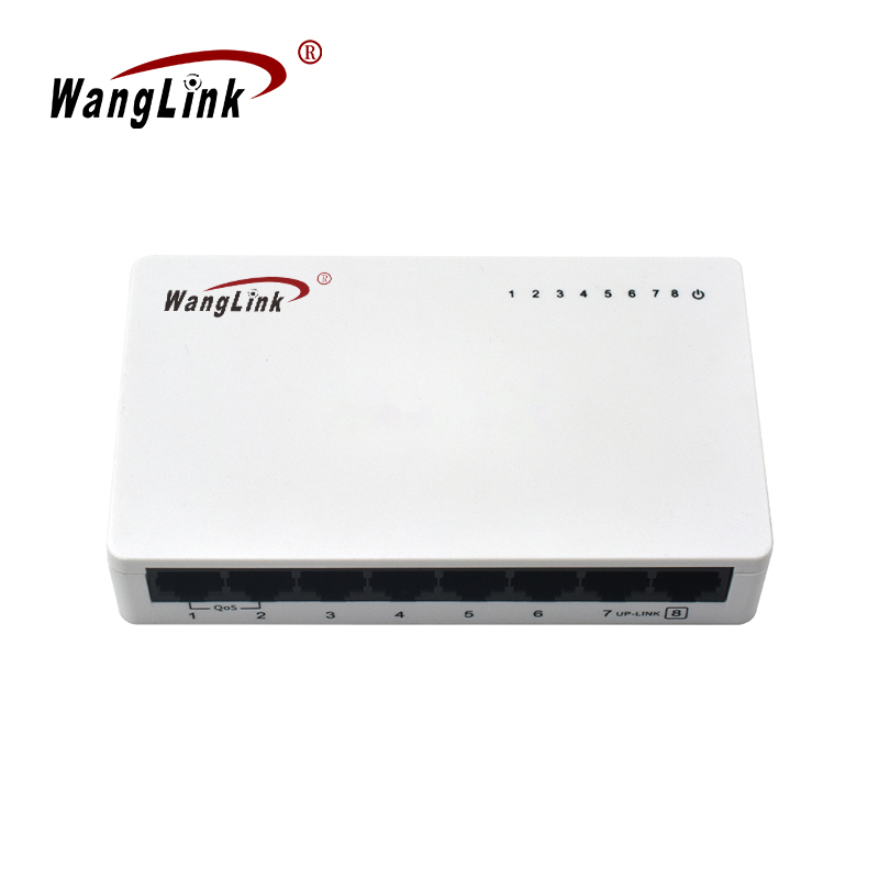 Product Gallery: Plastic Case 8 Port Unmanaged QoS Network Switch, 10/100Mbps Fast Ethernet, VLAN & Extend Modes, Desktop/Wall Mount 5