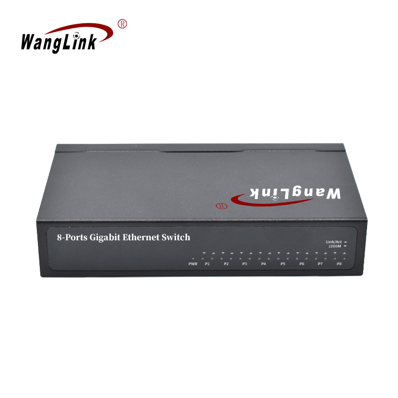 Product Gallery: Unmanaged 8-Port Gigabit Ethernet Switch, 10/100/1000Mbps, Metal Housing, Desktop/Wall Mount for SMB Network 5