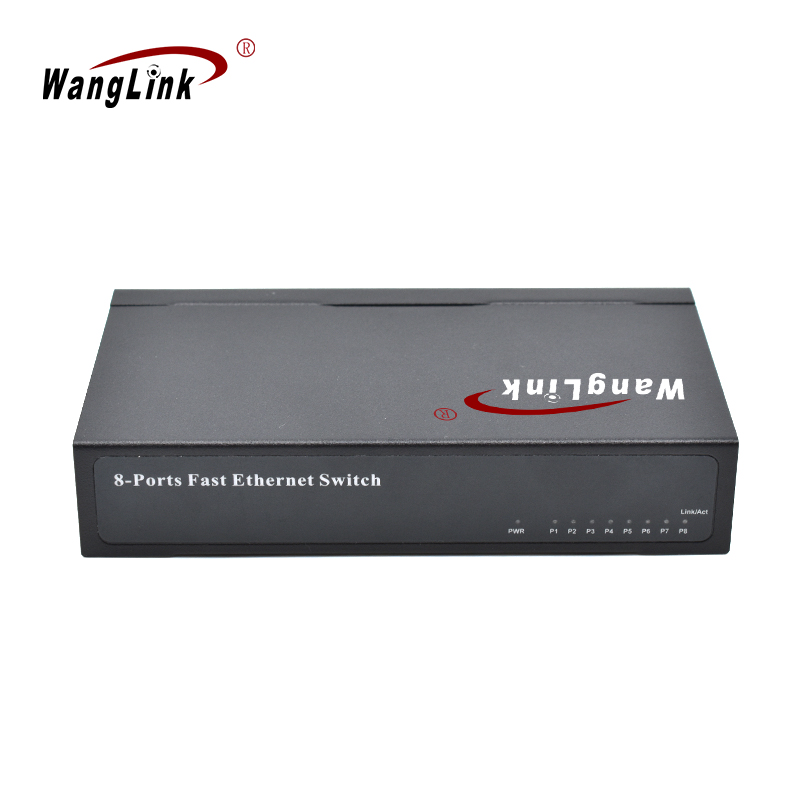 Product Gallery: 8 Port Unmanaged RJ45 Home Ethernet Switch, SF800 10/100Mbps Fast Ethernet, Durable Metal Case, Wall Mount for SMB and Home Office 5