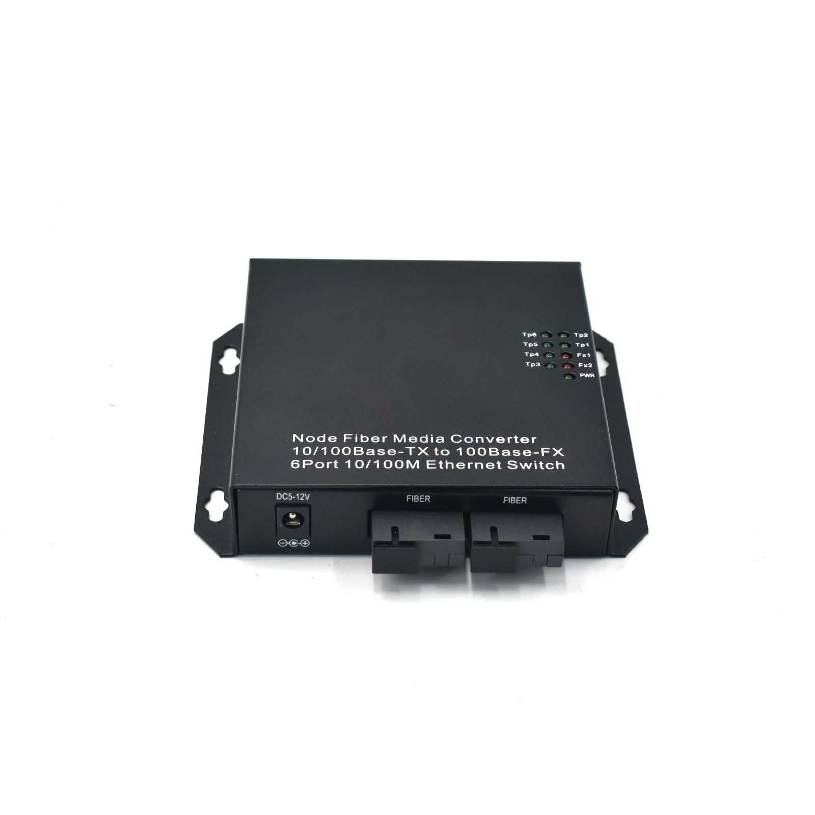 Product Gallery: Unmanaged Single Mode Single Fiber Media Converter, 6-Port Fast Ethernet, 2 SC Optical Ports, 155Mbps, Desktop/Wall Mount for Office & Industrial Networks 2