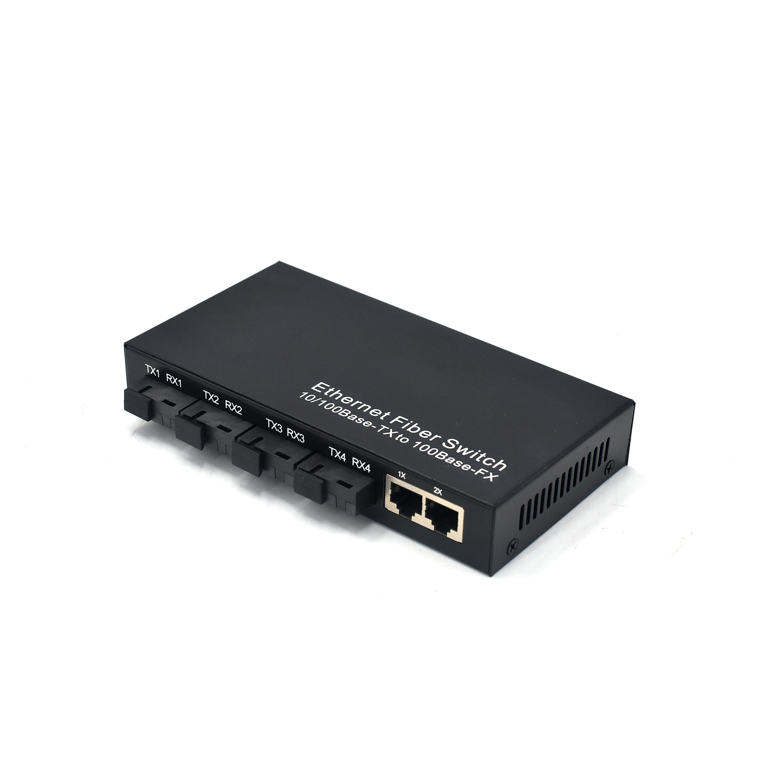 Product Gallery: Unmanaged Fiber to RJ45 Media Converter, 4 SC Optical Ports + 2 RJ45, 155Mbps Fast Ethernet, Desktop/Wall Mount for Small Office & Industrial Use 2