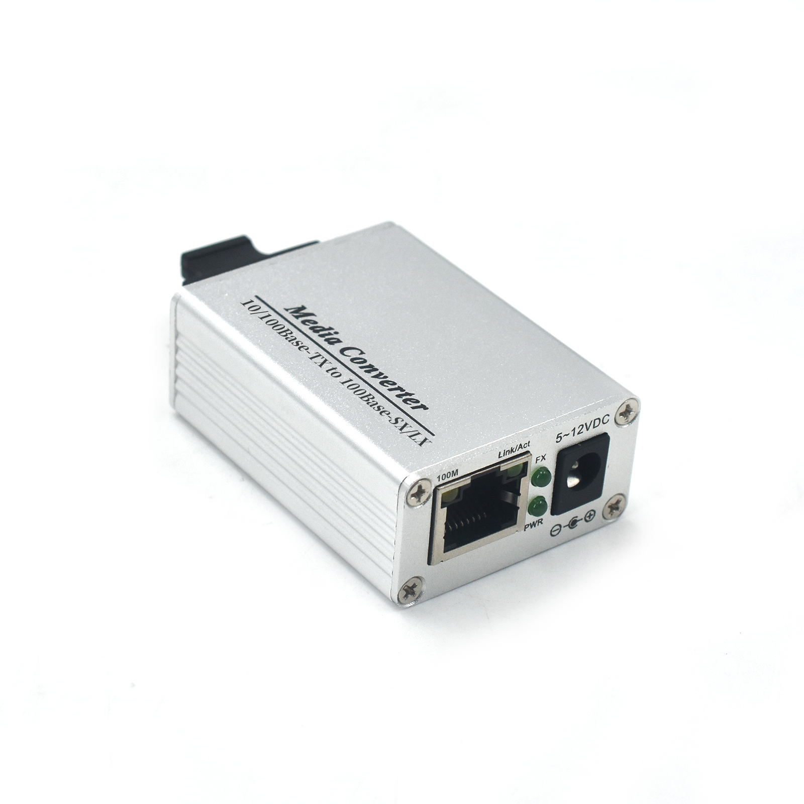 Product Gallery: Unmanaged Ethernet to Fiber Optic Single Mode Media Converter, 1 RJ45 Port, 1 SC Fiber Port, 10/100Mbps, 155Mbps, 9K Jumbo Frame, 4KV Surge Protection, Desktop/Wall Mount for Distance Extension 5