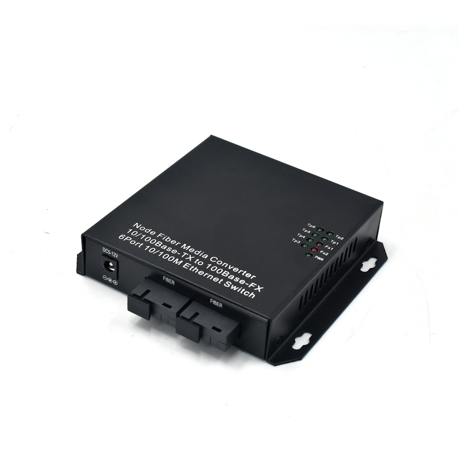 Product Gallery: Unmanaged Single Mode Single Fiber Media Converter, 6-Port Fast Ethernet, 2 SC Optical Ports, 155Mbps, Desktop/Wall Mount for Office & Industrial Networks 3