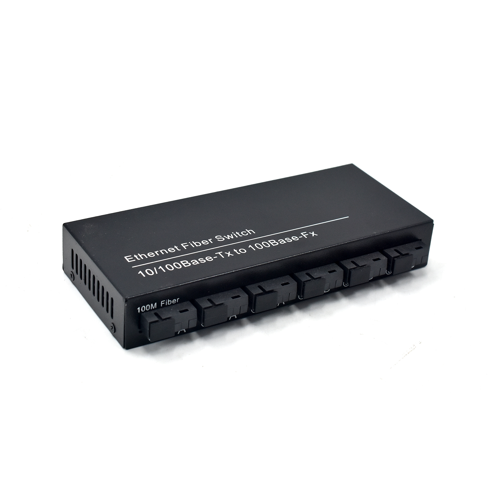 Product Gallery: Unmanaged Fiber Optic to Copper Media Converter, 6 SC Optical Ports 2 RJ45, 10/100Mbps, Plug-and-Play Desktop for Industrial Use 2