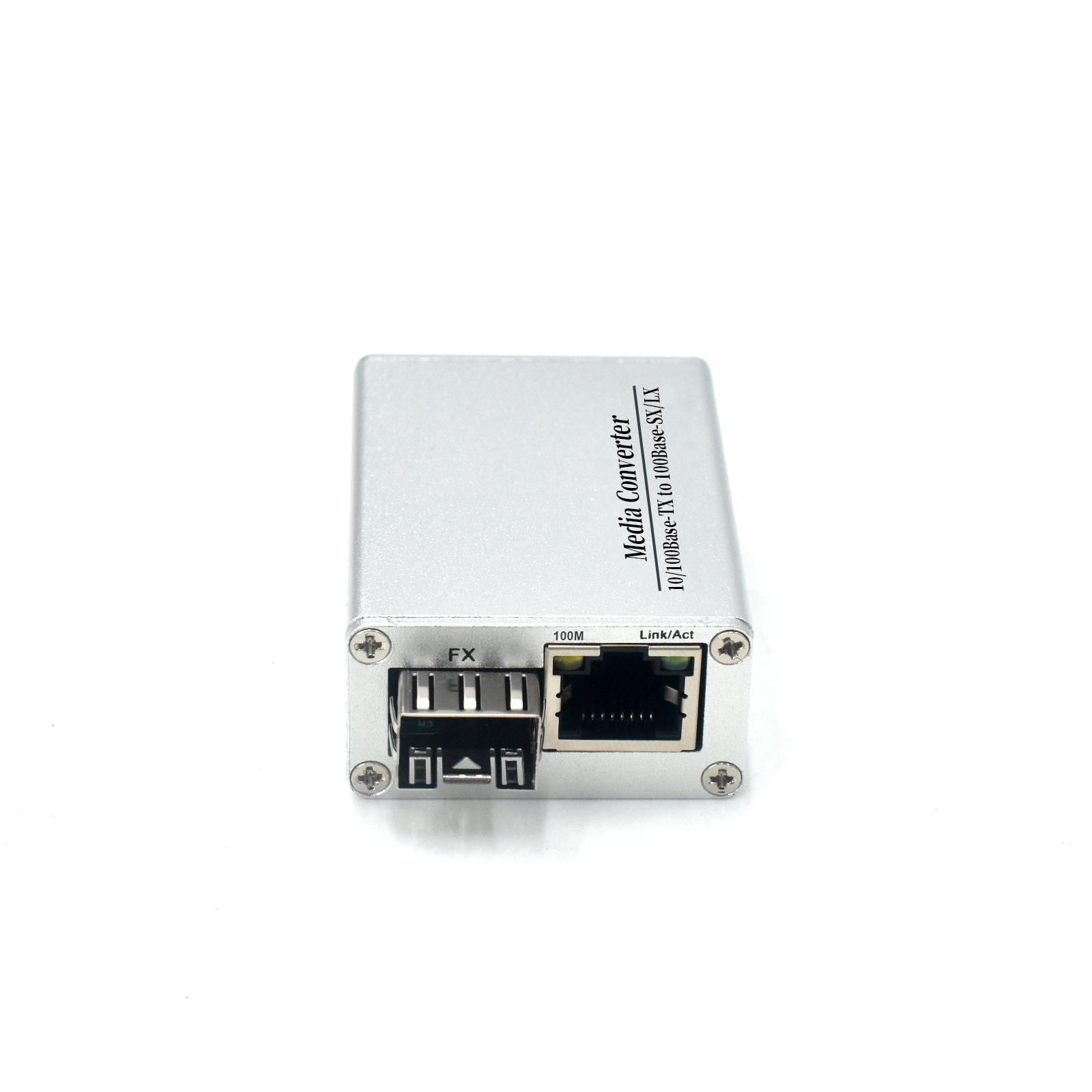 Product Gallery: Unmanaged Ethernet to Fiber Optic Single Mode Media Converter, 1 RJ45 Port, 1 SC Fiber Port, 10/100Mbps, 155Mbps, 9K Jumbo Frame, 4KV Surge Protection, Desktop/Wall Mount for Distance Extension 10