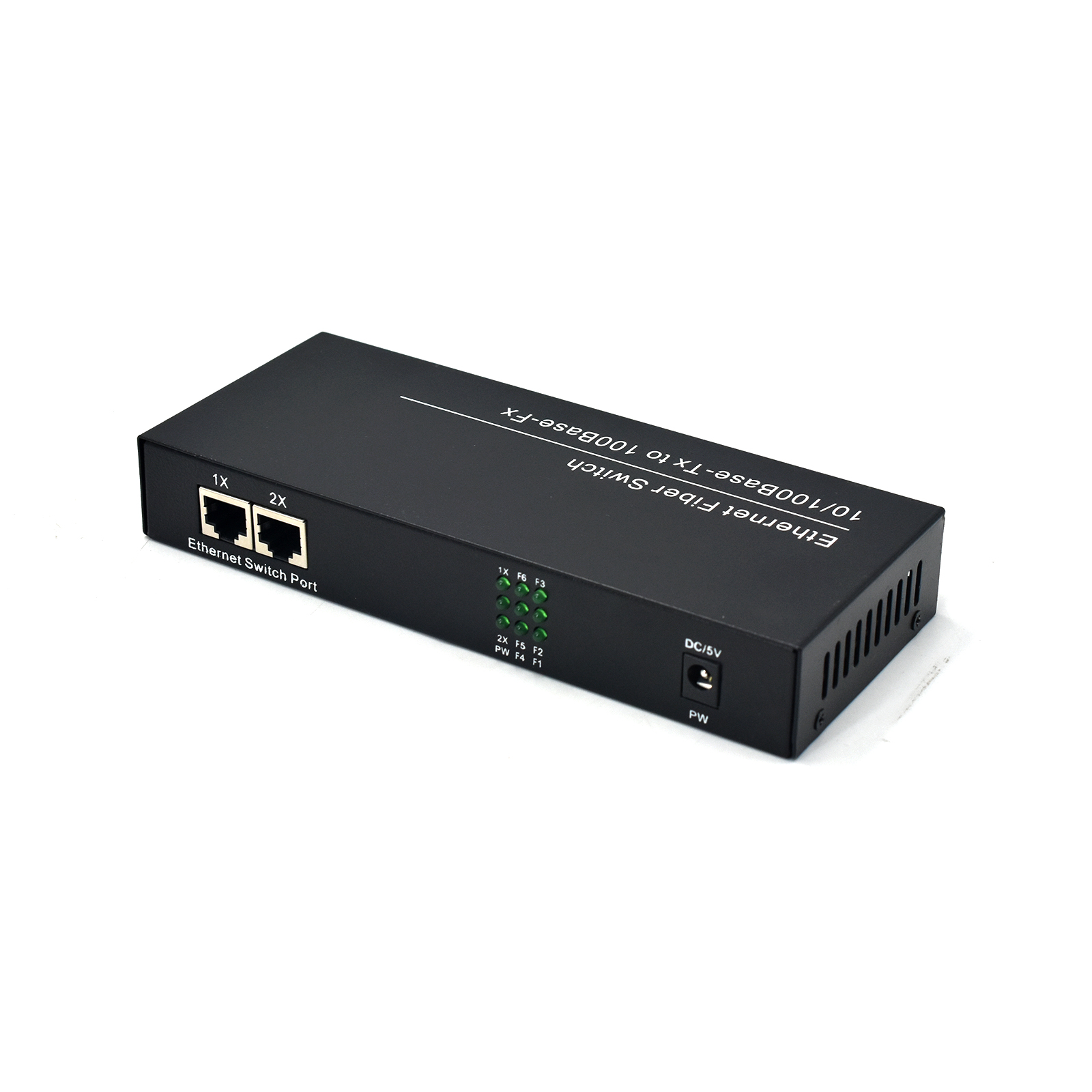 Product Gallery: Unmanaged Fiber Optic to Copper Media Converter, 6 SC Optical Ports 2 RJ45, 10/100Mbps, Plug-and-Play Desktop for Industrial Use 5