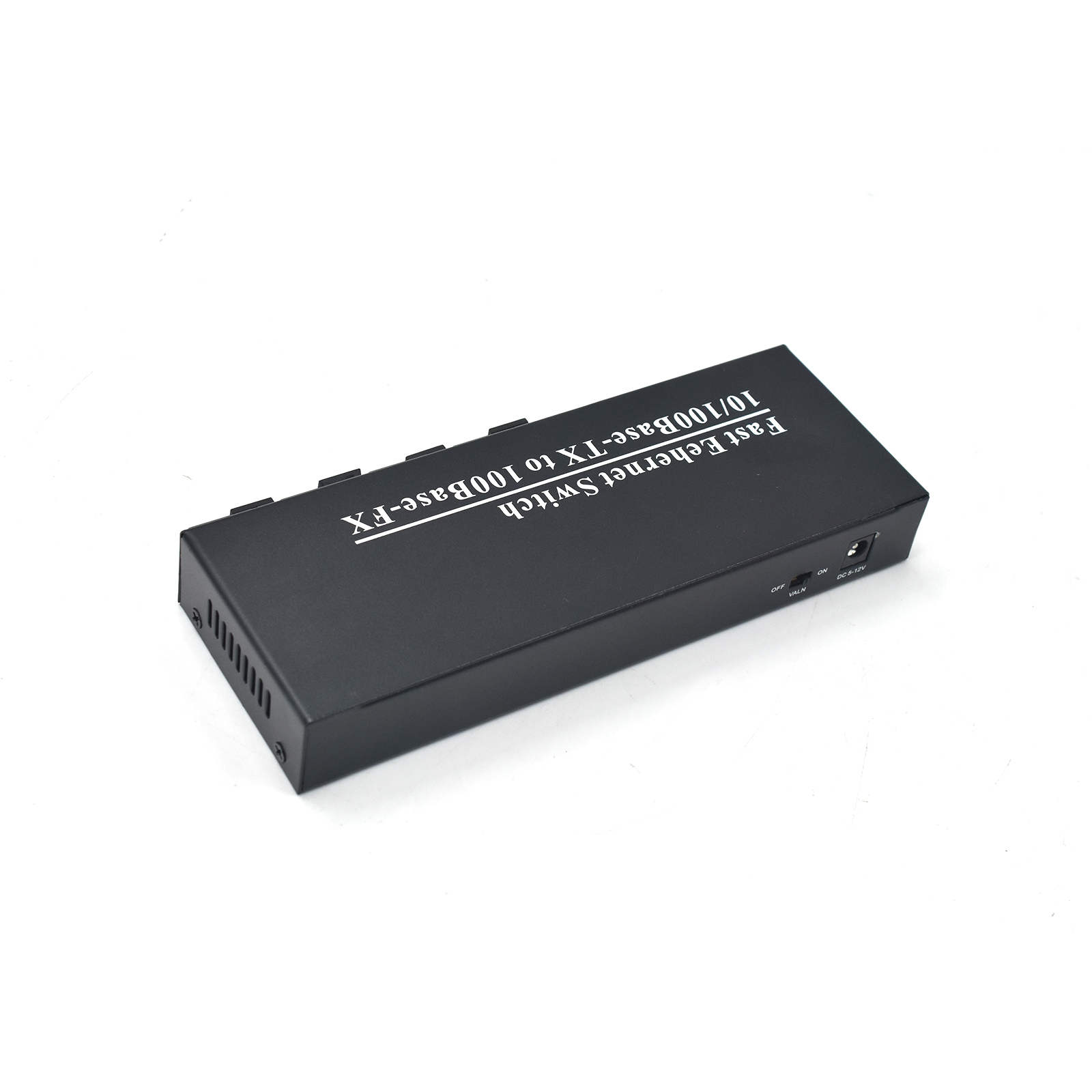 Product Gallery: Unmanaged 4-Port Fast Ethernet Copper Fiber Media Converter, 4 SC Optical Ports, 155Mbps, Plug-and-Play, Desktop/Wall Mount for Office and Industrial Networks 5