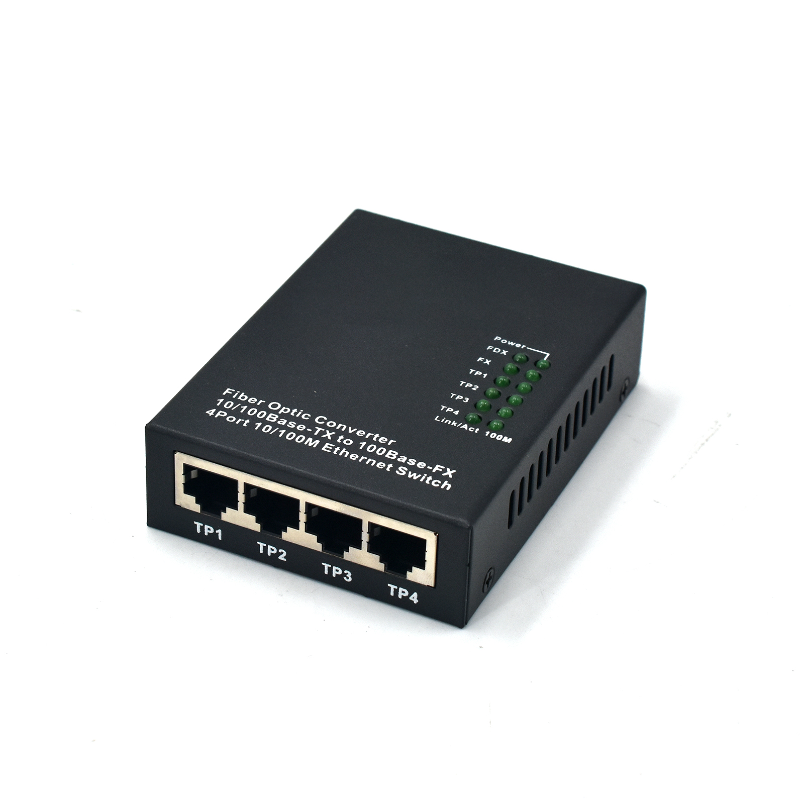 Product Gallery: Unmanaged Fiber Optic Media Converter, 4-Port Fast Ethernet with SC Single Mode 100Base-X, Desktop & Wall Mount for Commercial & Industrial Use 5