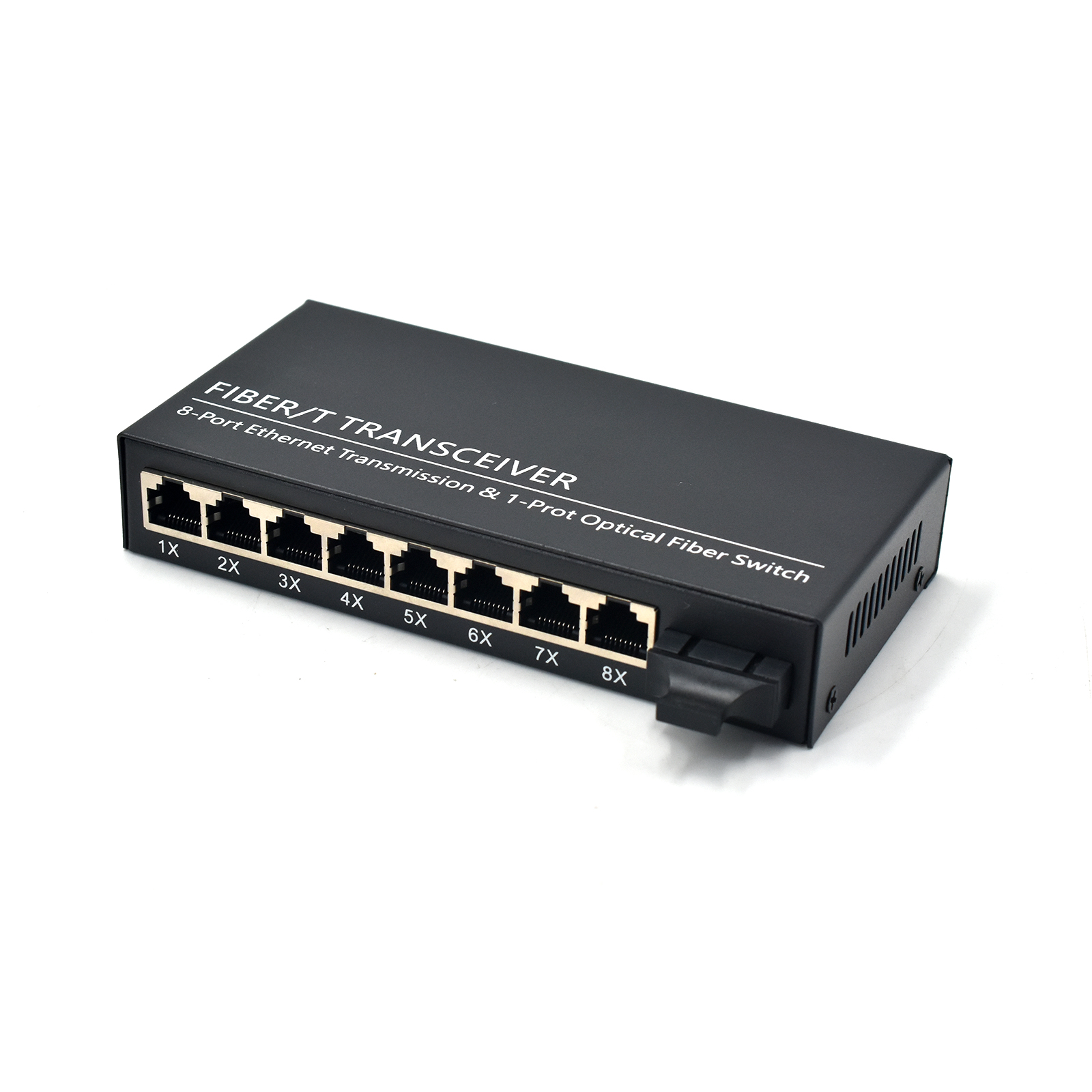 Product Gallery: Unmanaged Copper to Fiber Media Converter, 8-Port 10/100Mbps Fast Ethernet Switch, 1 SC Fiber Uplink, Plug-and-Play, Desktop/Wall Mount for Office & Industrial Use 5