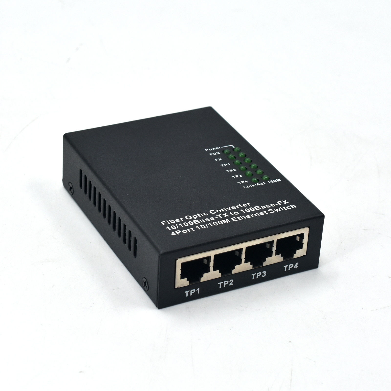 Product Gallery: Unmanaged Fiber Optic Media Converter, 4-Port Fast Ethernet with SC Single Mode 100Base-X, Desktop & Wall Mount for Commercial & Industrial Use 6