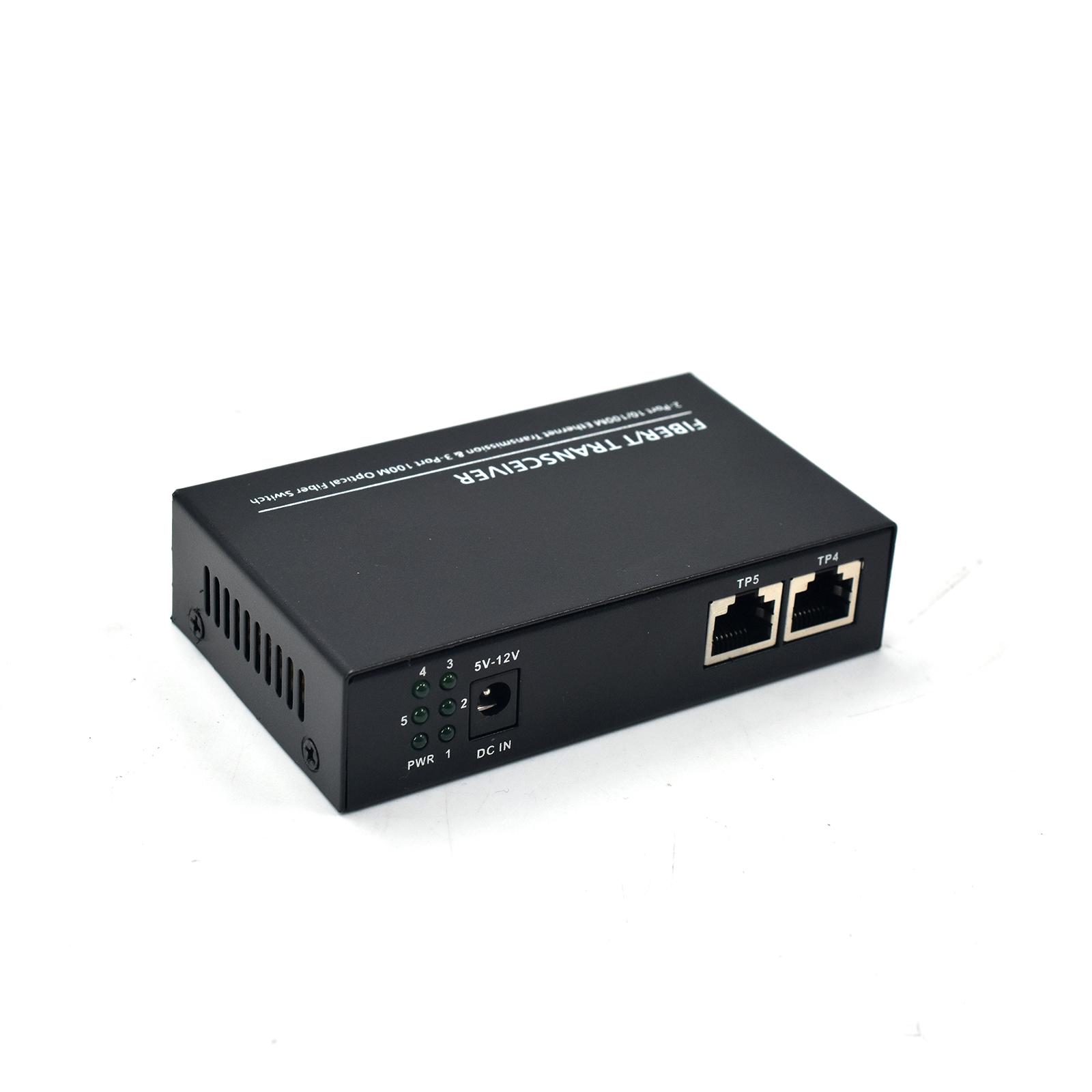 Product Gallery: Unmanaged sm fiber media converter, 5 ports (2 RJ45 + 3 SC), 155Mbps Fast Ethernet, metal case, desktop/wall mount for long-range transmission in commercial and industrial networks 6