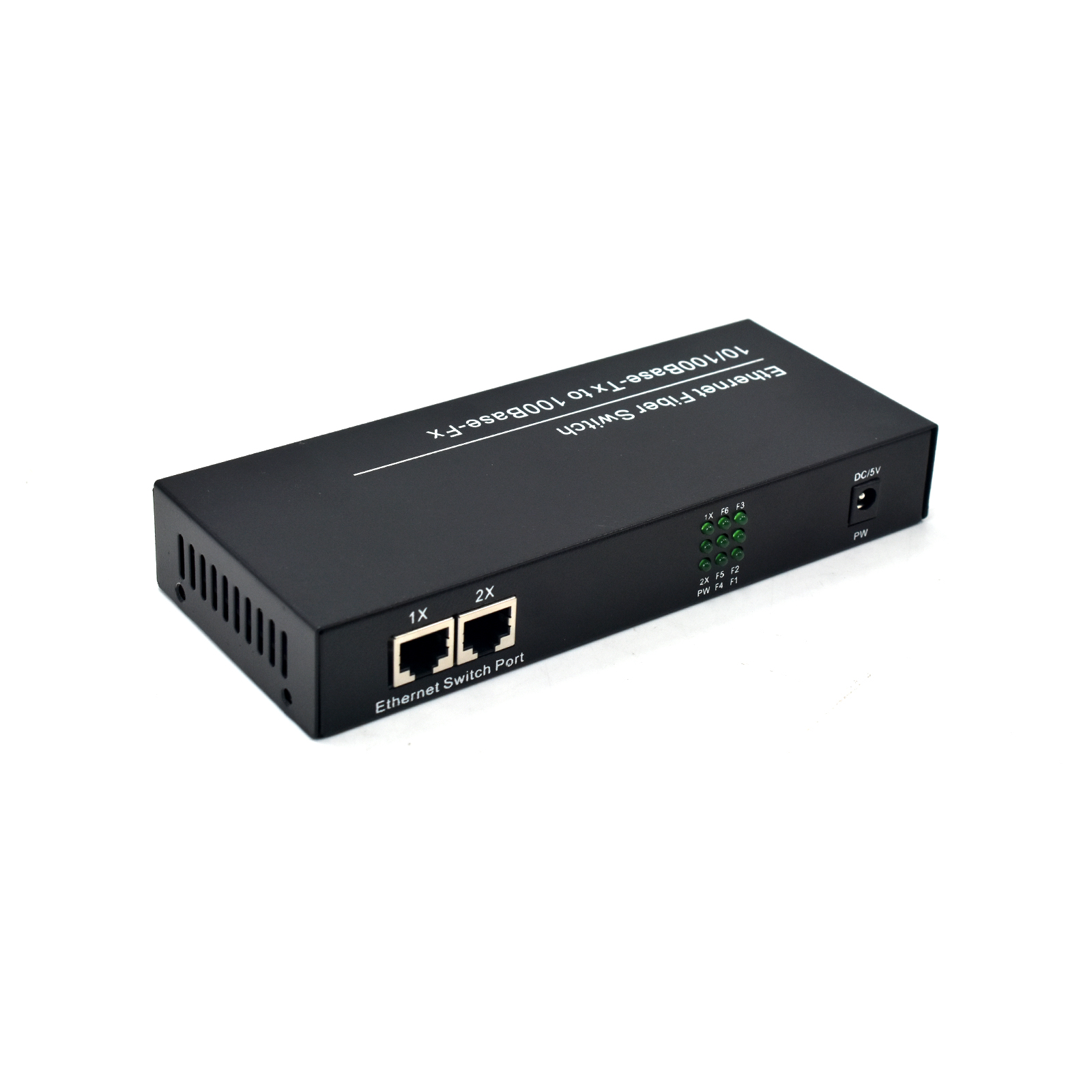 Product Gallery: Unmanaged Fiber Optic to Copper Media Converter, 6 SC Optical Ports 2 RJ45, 10/100Mbps, Plug-and-Play Desktop for Industrial Use 6