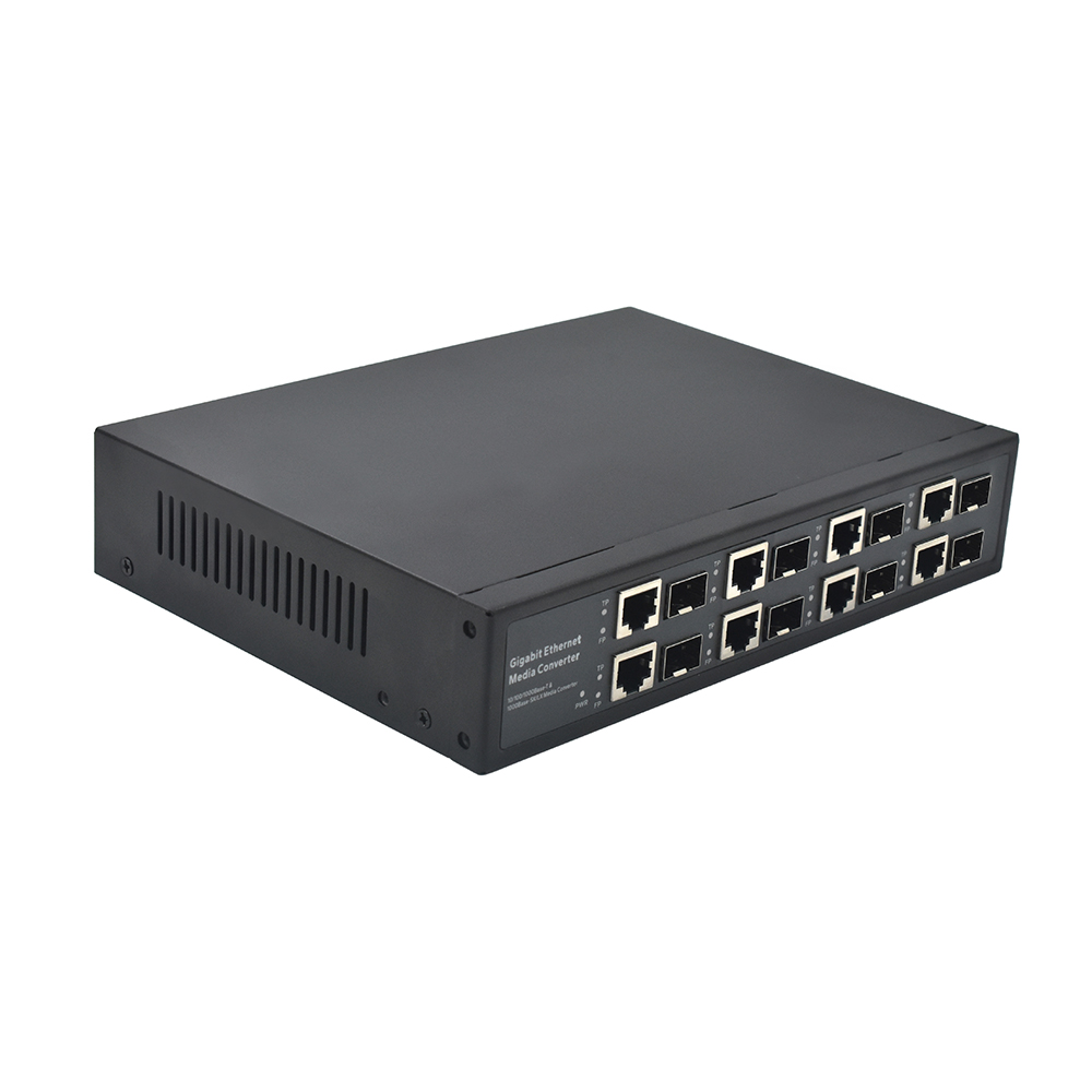 Product Gallery: Unmanaged 8-Port Gigabit Fiber Optic Media Converter Switch, 8 SFP Uplink, Physical Isolation, Desktop & Rack-Mount for Industrial and Commercial Networks 2