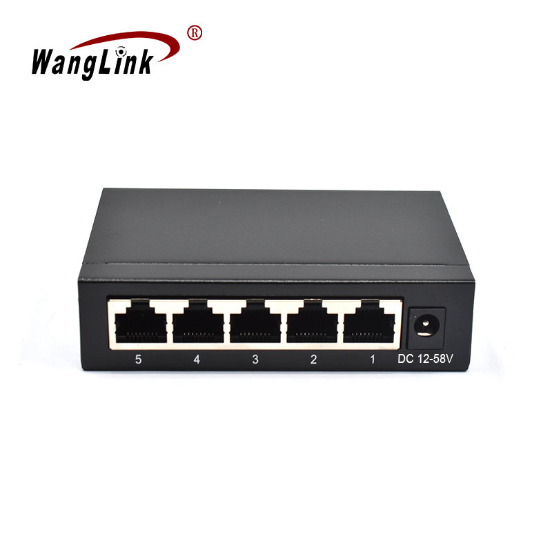 Product Gallery: Unmanaged PoE Switch 5 Port Fast Ethernet 10/100Mbps Metal Housing Desktop DIN-Rail for IP Camera & Office Network 2