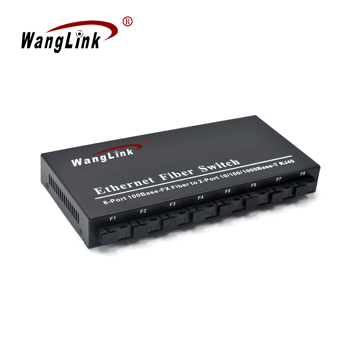 Product Gallery: Unmanaged 2 Port PoE Powered Switch, 8 Fiber SC/ST/FC Ports, 155Mbps, 2 Gigabit RJ45 Uplink, Desktop Wall Mount for Remote Access 2