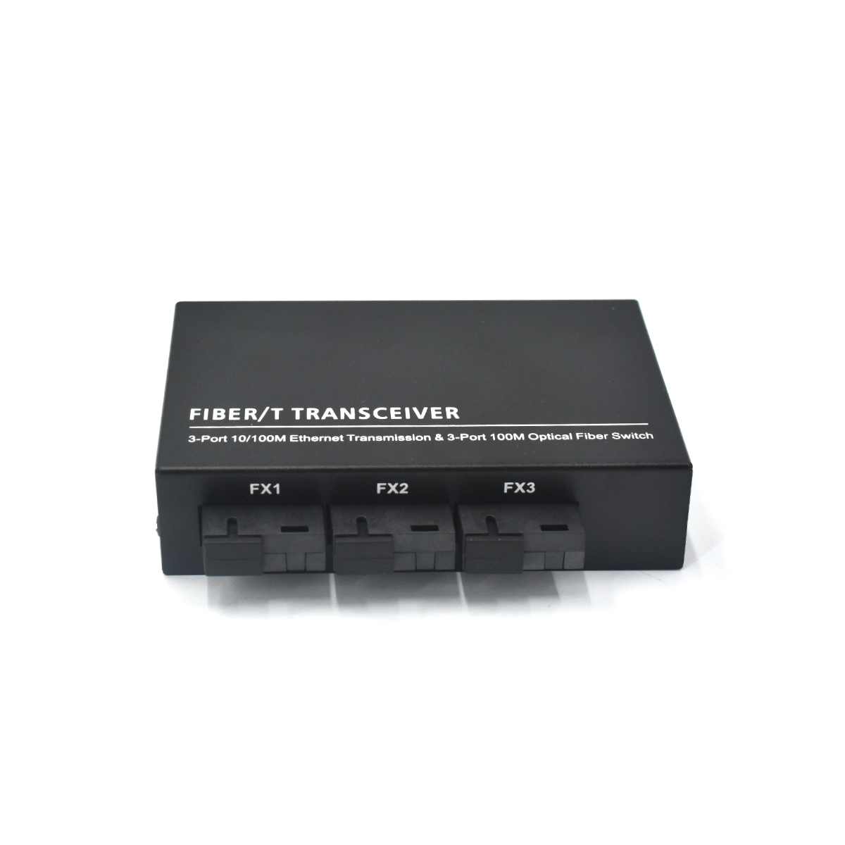 Product Gallery: Unmanaged 3 Port PoE Powered Switch, Fast Ethernet, 3 Fiber Uplink SFP, Reverse PoE, Wall Mount for Industrial & Commercial Use 2