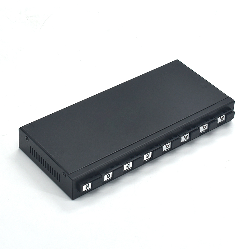 Product Gallery: Unmanaged Gigabit 2 Port PoE Powered Switch, 8 SC Fiber Ports, Plug and Play, Metal Housing for Remote Network Extension 2