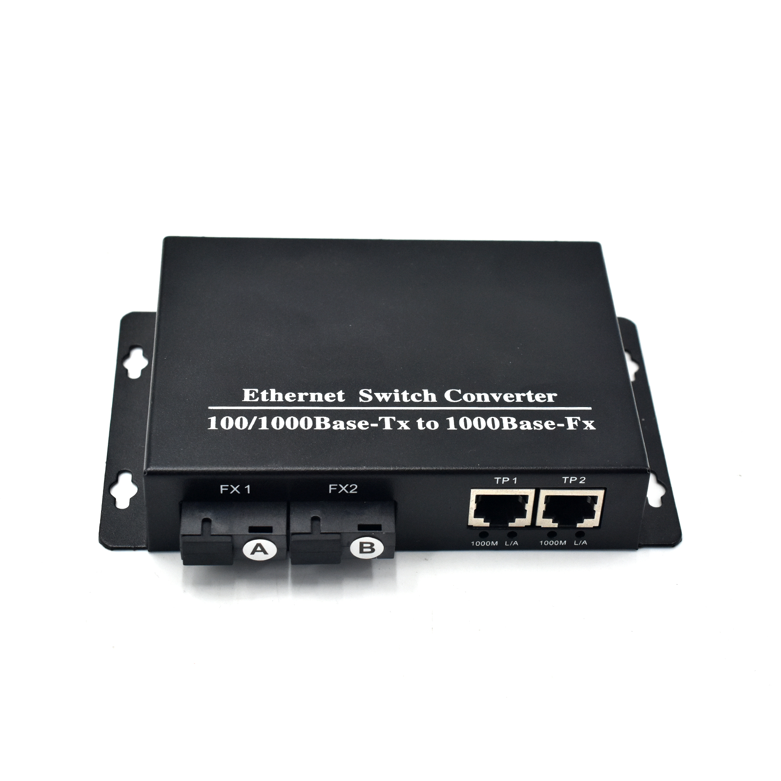 Product Gallery: Unmanaged Fiber Optic to RJ45 Media Converter, 2 Ports 1.25G SFP, 2 Gigabit Ethernet, Desktop/Wall Mount for Network Extension 2