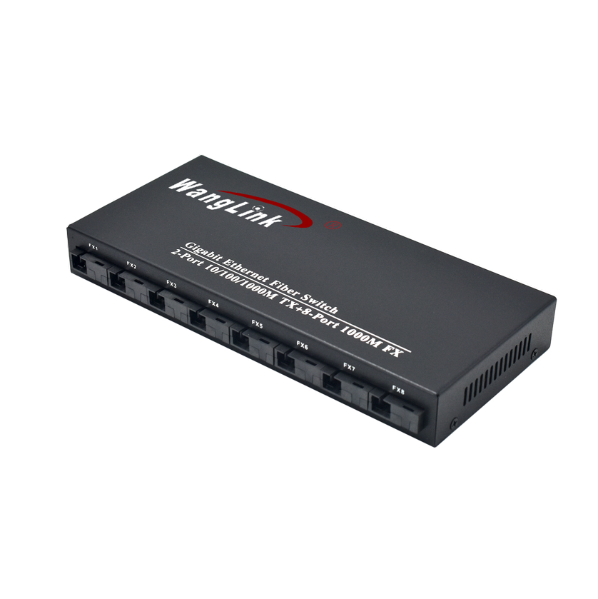 Product Gallery: Unmanaged 8 Port Gigabit PoE Switch, 2 SFP Slots, 12-48VDC Wide Input, Desktop/Wall Mount for IP Camera & ONU 2
