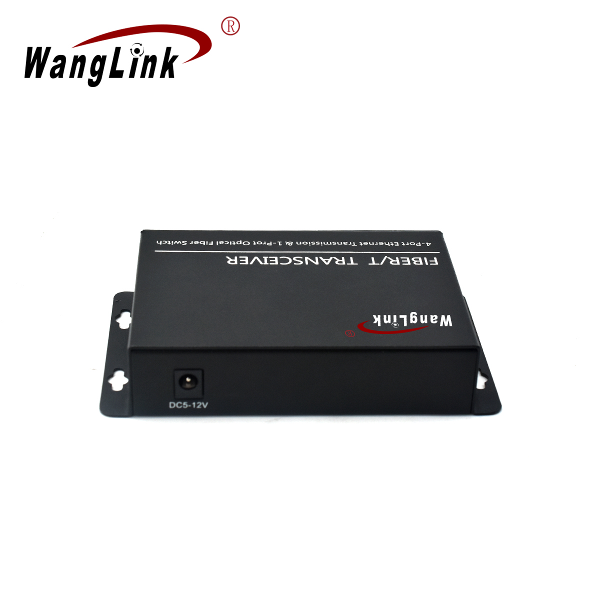 Product Gallery: Unmanaged Black Box Fiber Media Converter, 4 Gigabit Ethernet Ports, 1.25Gbps SFP, Metal Shell, Desktop & Wall-Mount for Remote Surveillance & Office LAN 3