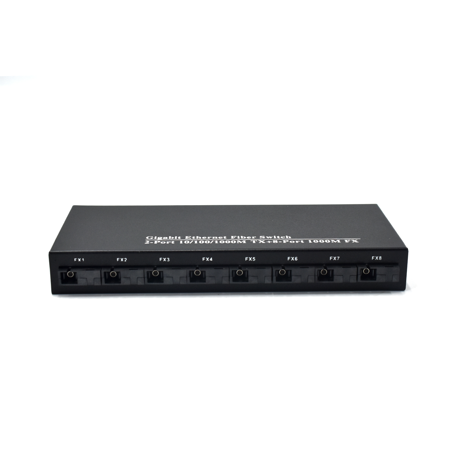 Product Gallery: Unmanaged Media Converter Fiber to Ethernet Switch, 8 SFP Fiber Ports 1.25Gbps, 2 Gigabit RJ45, Plug-and-Play Metal Case for Industrial & Office Networks 4
