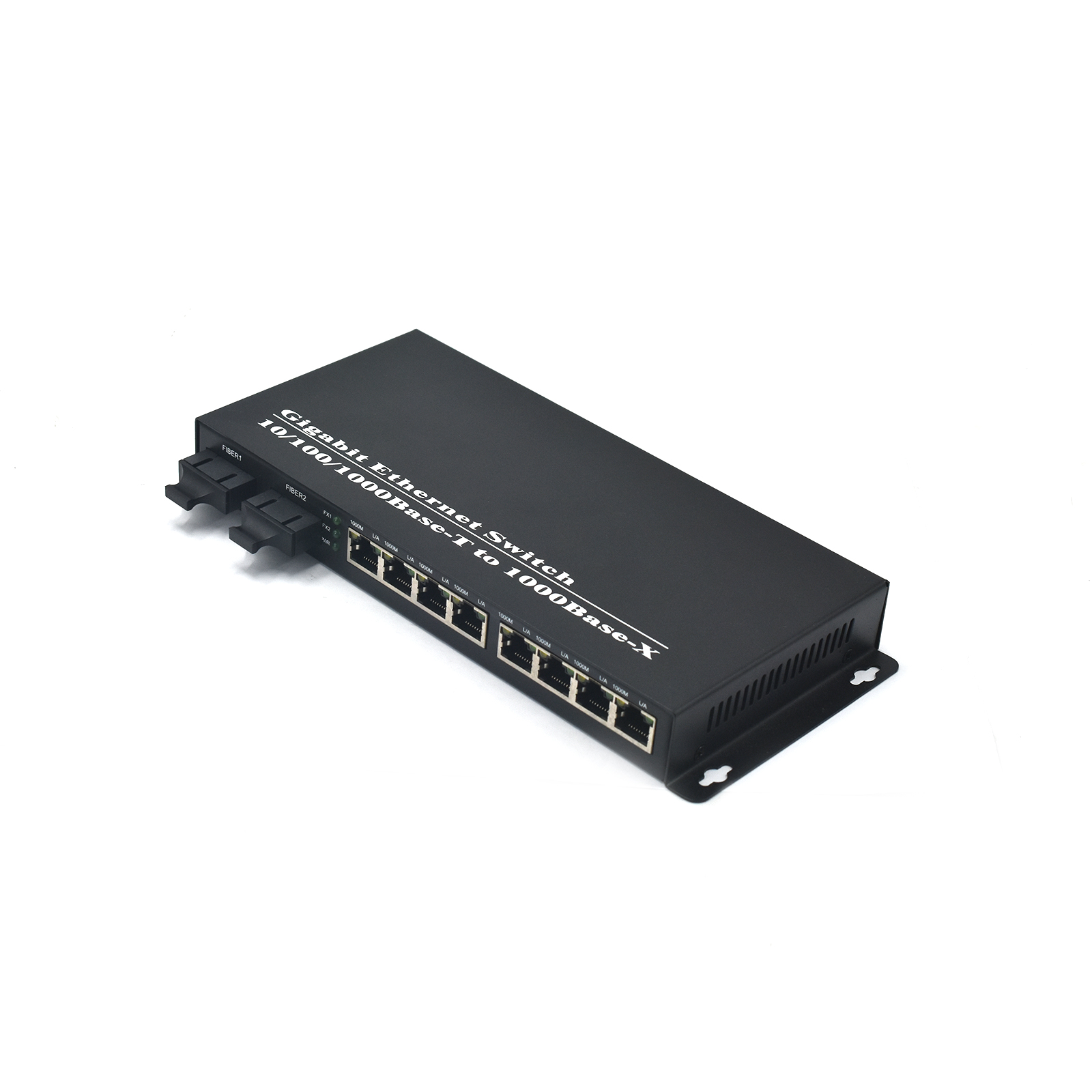 Product Gallery: Unmanaged Media Converter Fiber to RJ45, 8-Port Gigabit Ethernet Switch, 2 SFP Slots, Plug-and-Play, Metal Enclosure for Office & Surveillance Networks 5