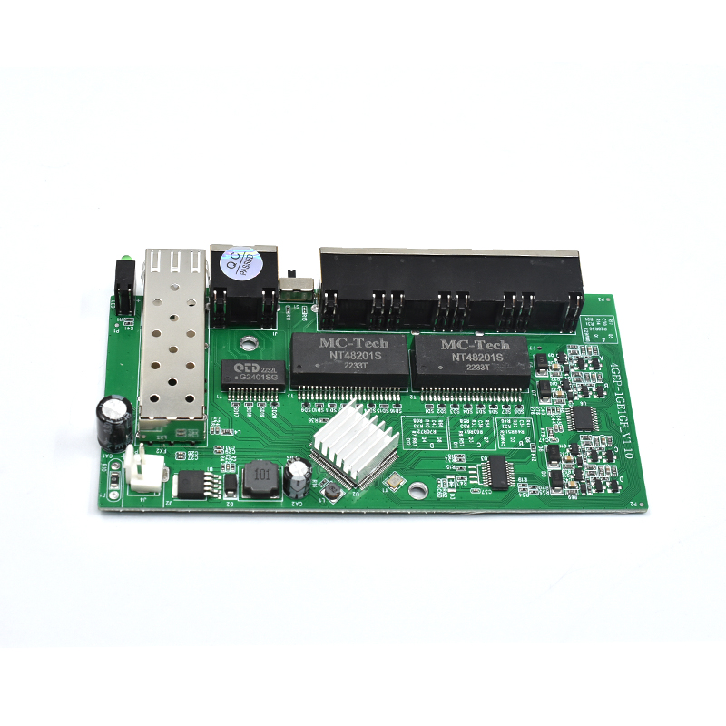 Product Gallery: Unmanaged 4 Port PoE Gigabit Ethernet Switch, 1 SFP Uplink, 96W Budget, Desktop/Wall Mount for IP Surveillance & Small Business 9