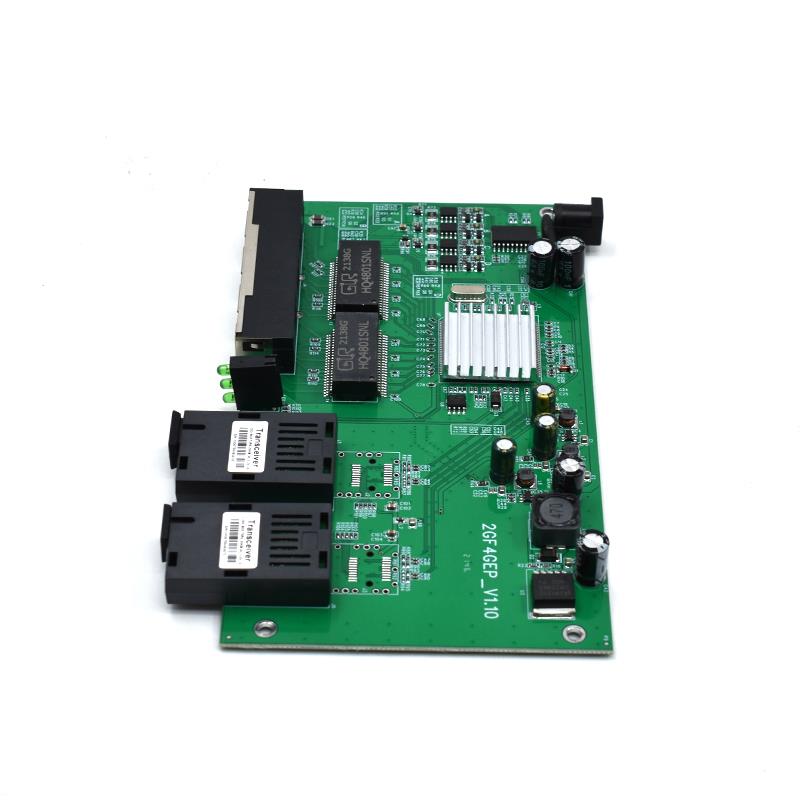 Product Gallery: Unmanaged 4 Port PoE Ethernet to Media Converter, 2 SC Fiber Uplink, Gigabit 10/100/1000Mbps, Desktop/Rack-Mount for Surveillance & SME Networks 7
