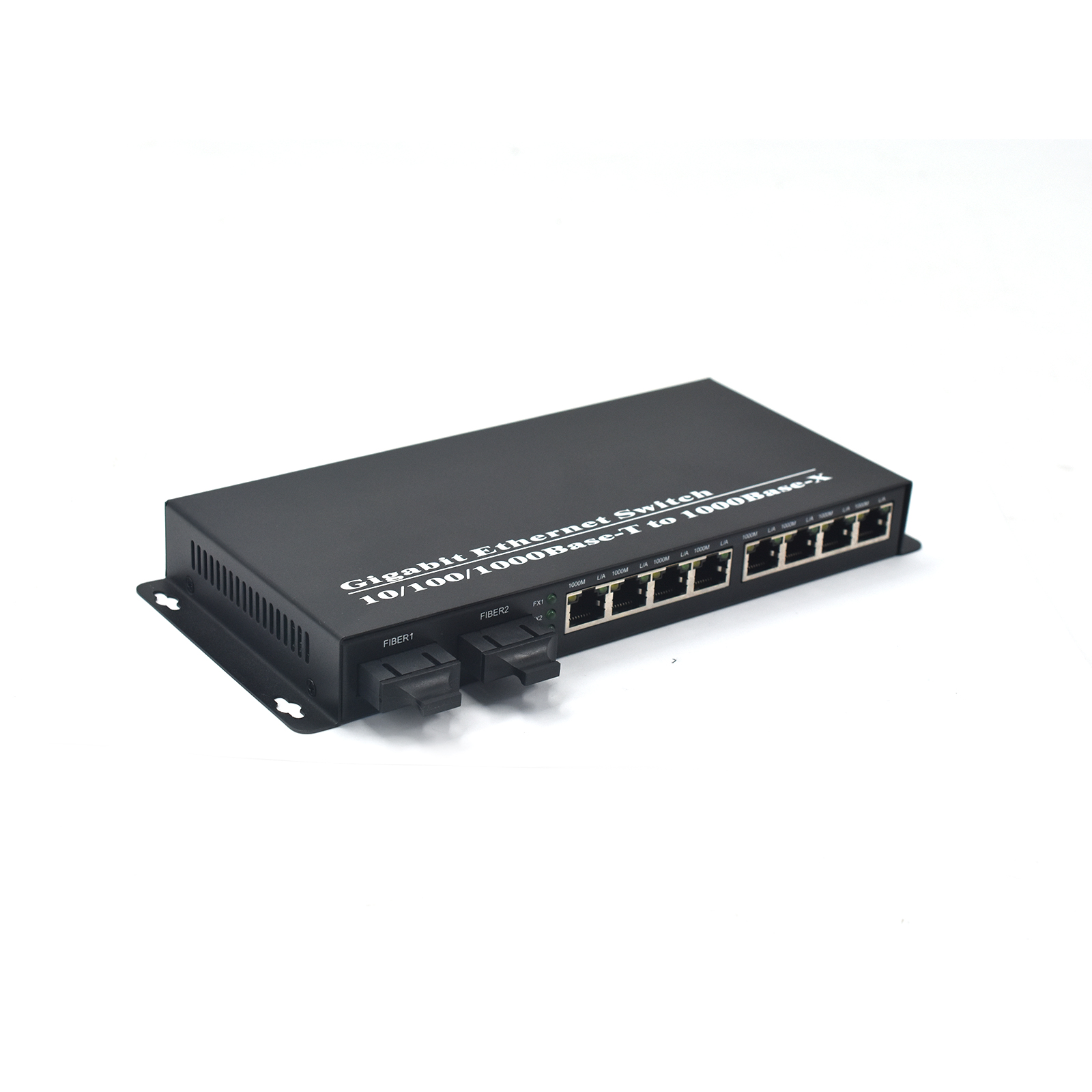 Product Gallery: Unmanaged Media Converter Fiber to RJ45, 8-Port Gigabit Ethernet Switch, 2 SFP Slots, Plug-and-Play, Metal Enclosure for Office & Surveillance Networks 6