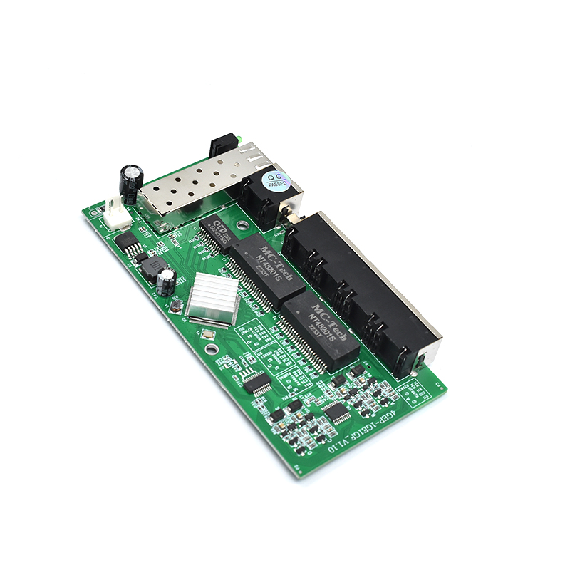 Product Gallery: Unmanaged 4 Port PoE Gigabit Ethernet Switch, 1 SFP Uplink, 96W Budget, Desktop/Wall Mount for IP Surveillance & Small Business 10