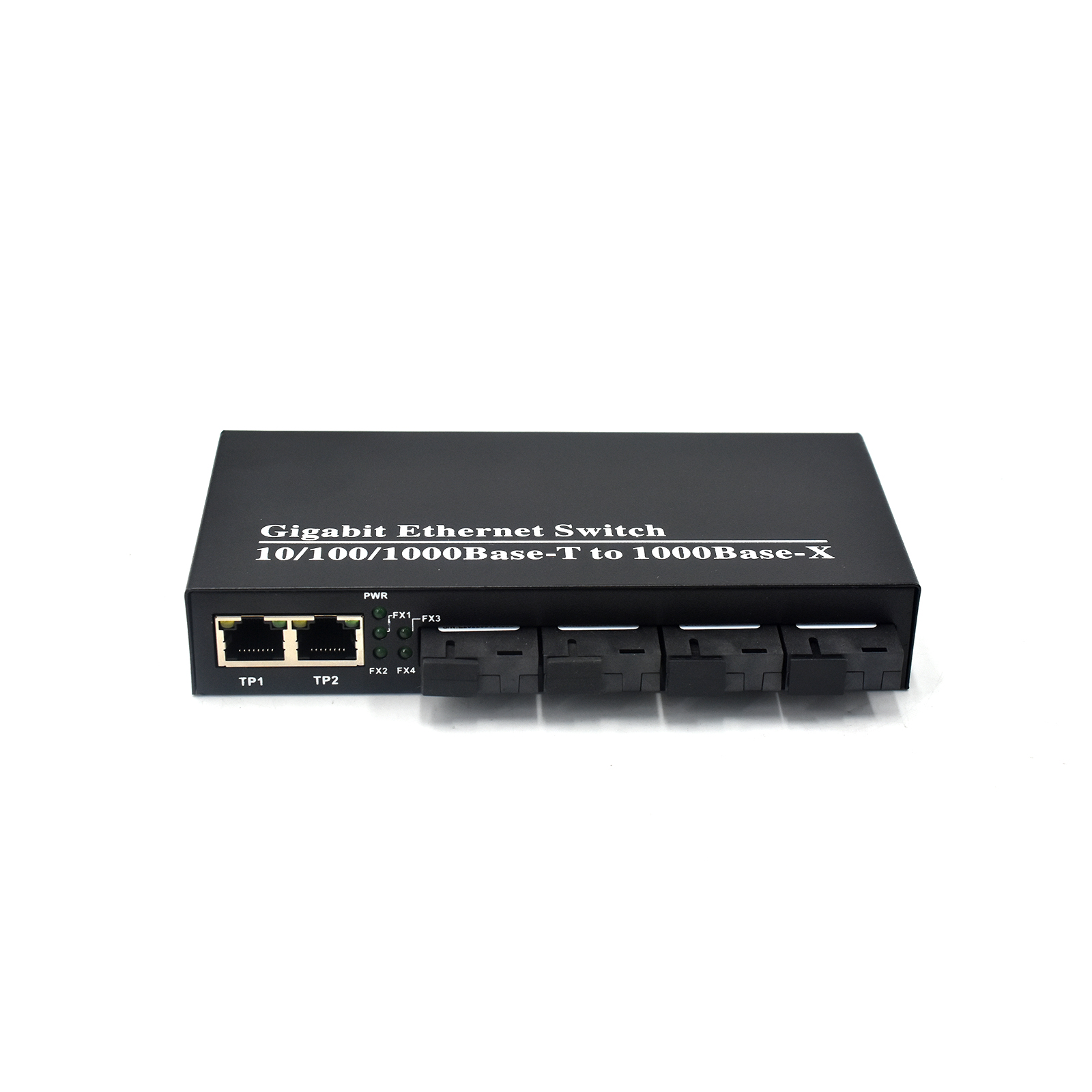 Product Gallery: Unmanaged Media Converter Ethernet to Fiber, 4 SC Fiber Ports, 2 Gigabit RJ45, Plug-and-Play for Industrial & Commercial Use 7