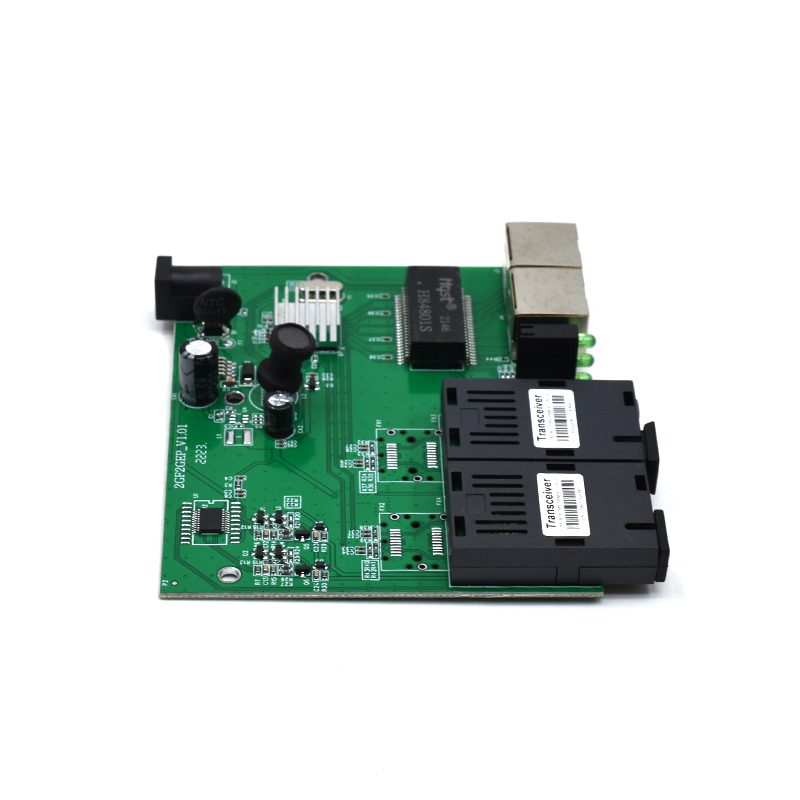 Product Gallery: Unmanaged 2 Port PoE Media Converter, Gigabit, 2 SC Fiber Uplink, Metal Housing for Desktop & Wall Mount 8