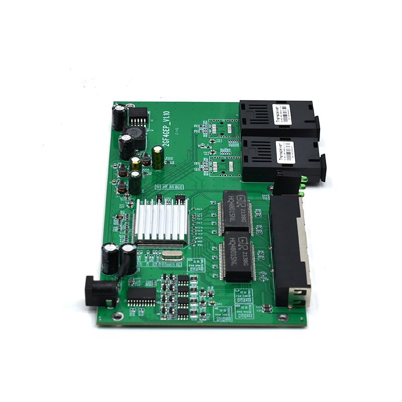 Product Gallery: Unmanaged 4 Port PoE Ethernet to Media Converter, 2 SC Fiber Uplink, Gigabit 10/100/1000Mbps, Desktop/Rack-Mount for Surveillance & SME Networks 9