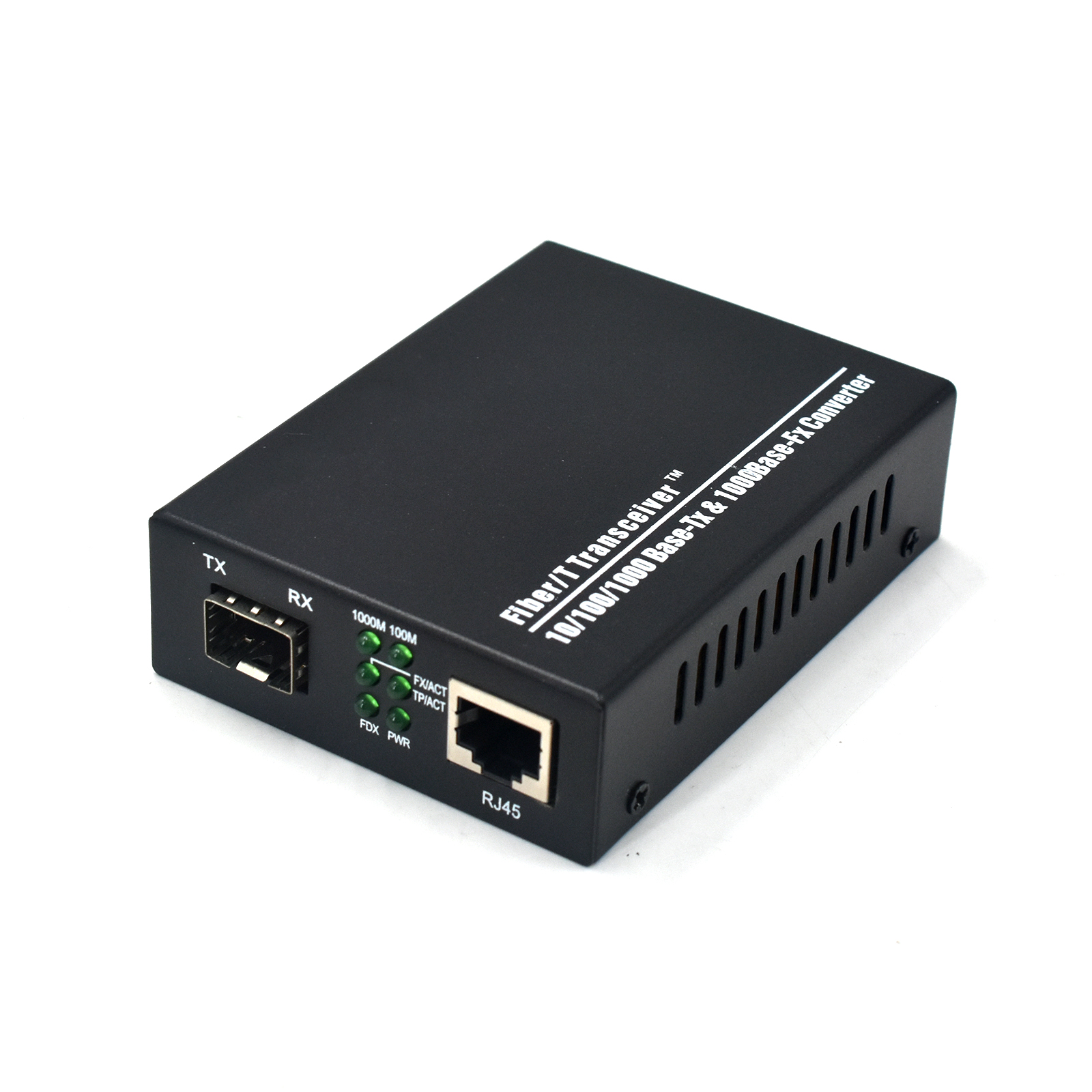 Product Gallery: Unmanaged Single Mode Fiber to Ethernet Media Converter, 1 Gigabit RJ45 Port, 1 SFP Slot 1.25Gbps, Plug-and-Play, Desktop for Long-Distance Transmission 12