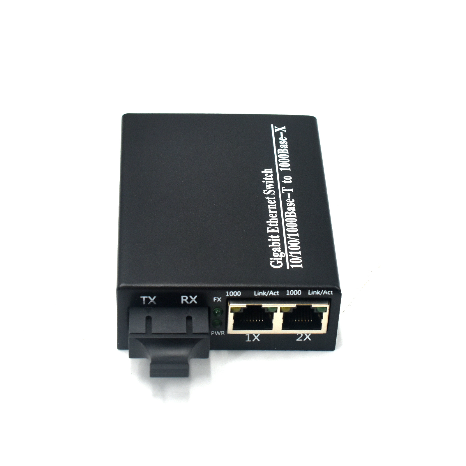 Product Gallery: Unmanaged Media Converter with 2 Fiber Ports, 2 Gigabit Ethernet Ports, 1.25G Uplink, Desktop/Wall-Mount, Metal Case for Long-Distance Transmission 2