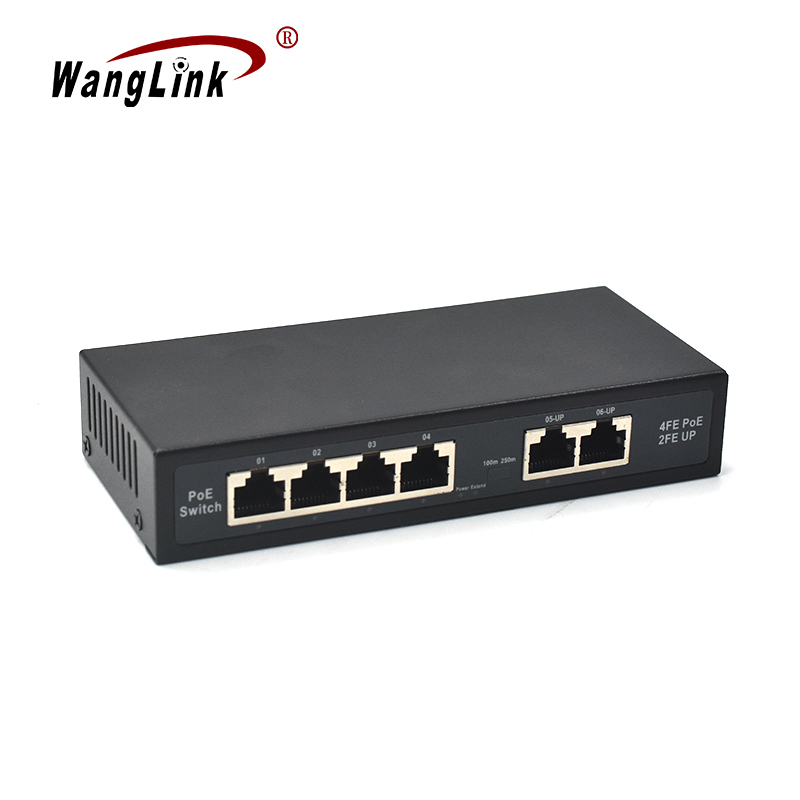 Product Gallery: Unmanaged 24 Volt Passive PoE Switch, 4 Ports Fast Ethernet, 2 Uplink RJ45, Desktop for IP Cameras and VoIP 3