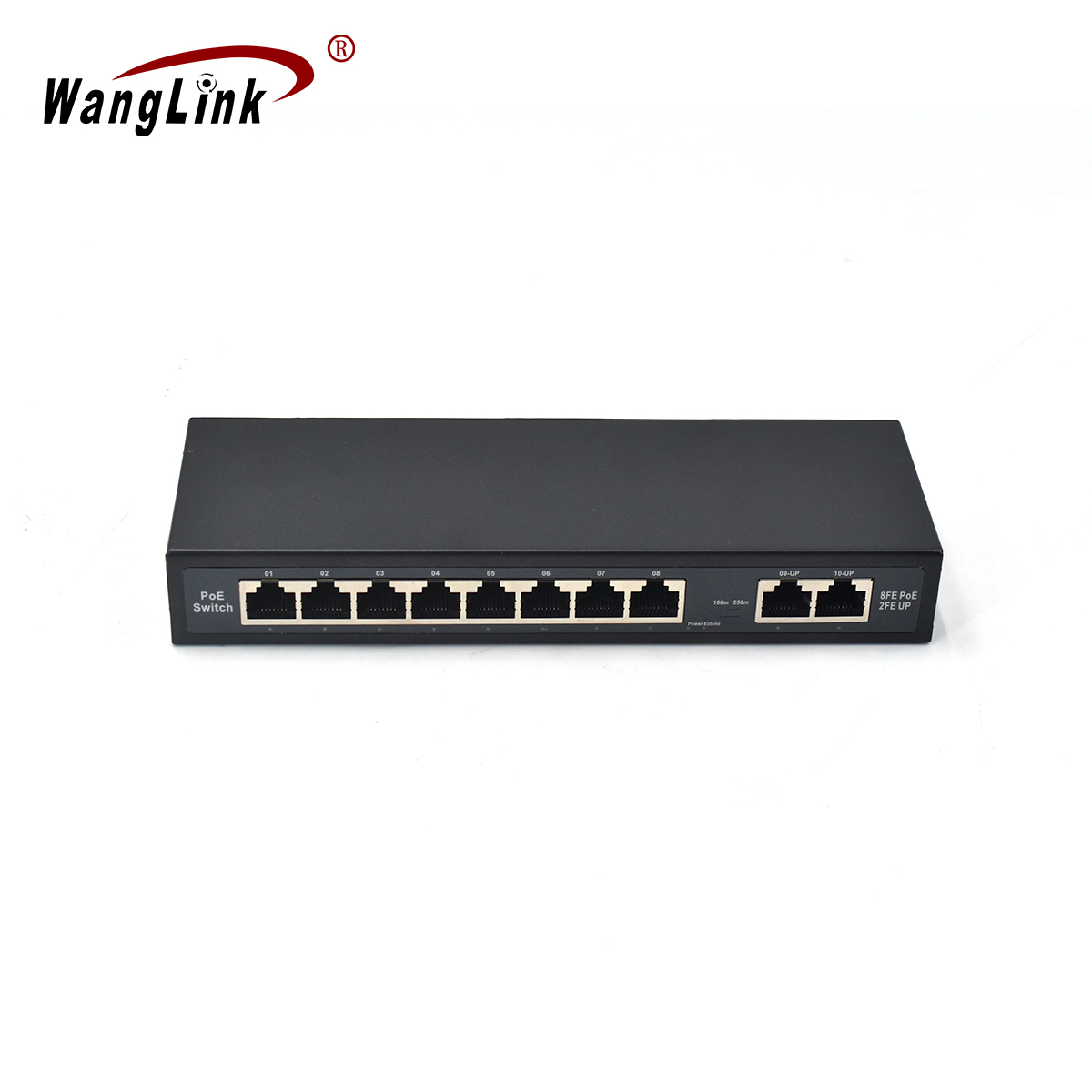 Product Gallery: Unmanaged 24V Passive PoE Switch 10 Ports Fast Ethernet, 8 PoE + 2 Uplink, Metal Housing, Desktop & Wall Mount for Small Business IP Surveillance & Office Network 2