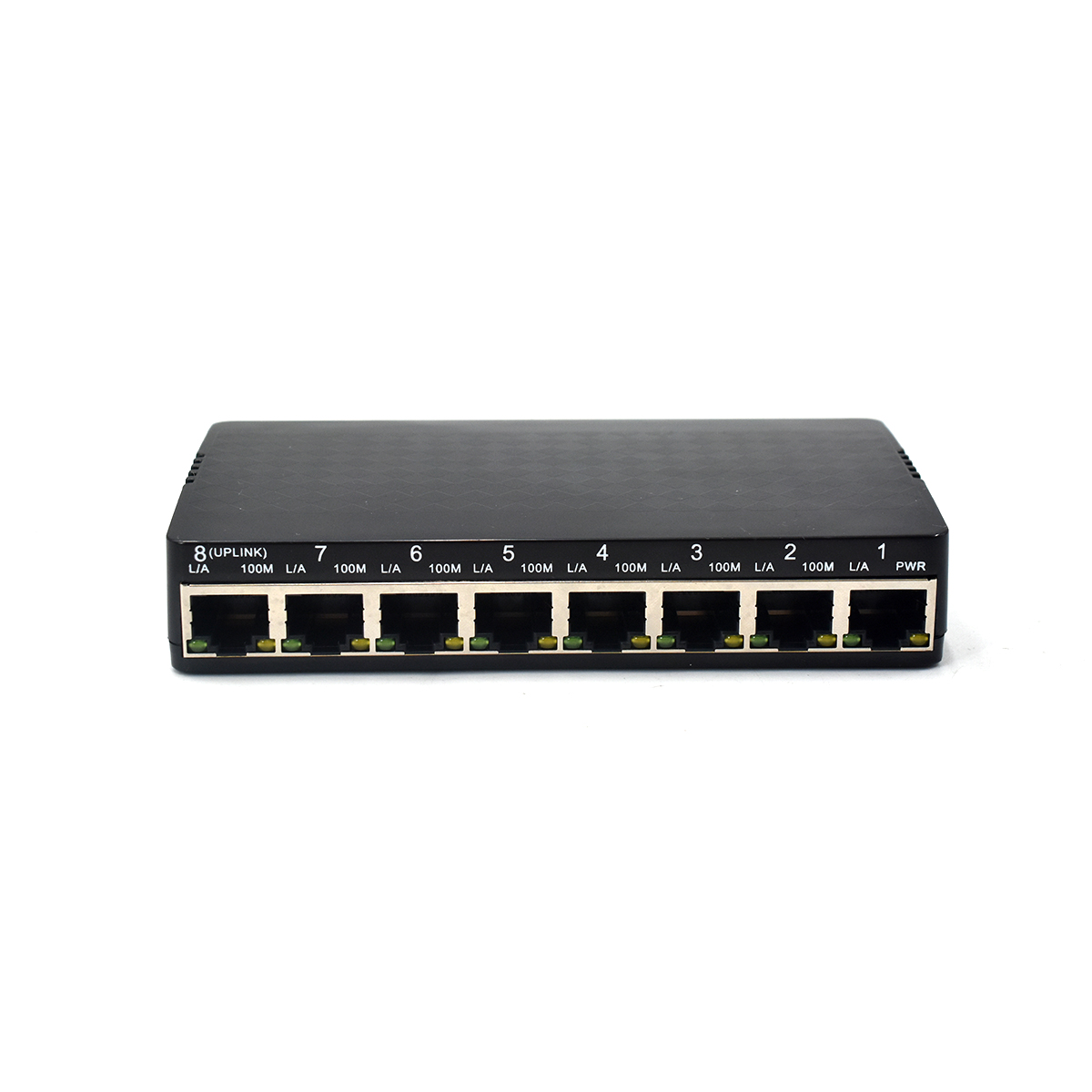 Product Gallery: Unmanaged 8-Port Reverse PoE Switch, 7 PoE Input + 1 PoE Output, Fast Ethernet 10/100Mbps, Desktop/Wall-Mount for Remote Power Supply 2