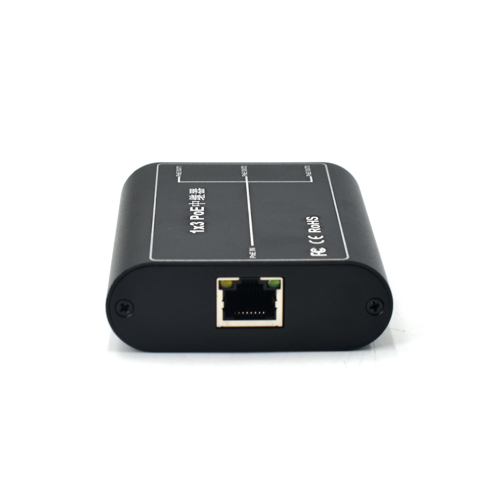 Product Gallery: Unmanaged PoE Extender for IP Camera, 3-Port Fast Ethernet, Desktop Metal, Plug-and-Play 2